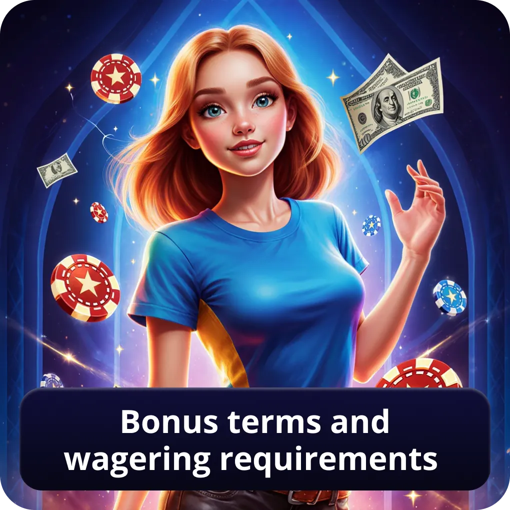 Bonus terms and wagering requirements