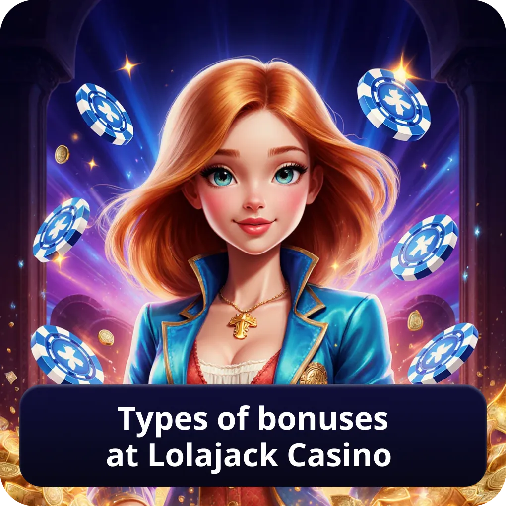 Types of bonuses at Lolajack Casino